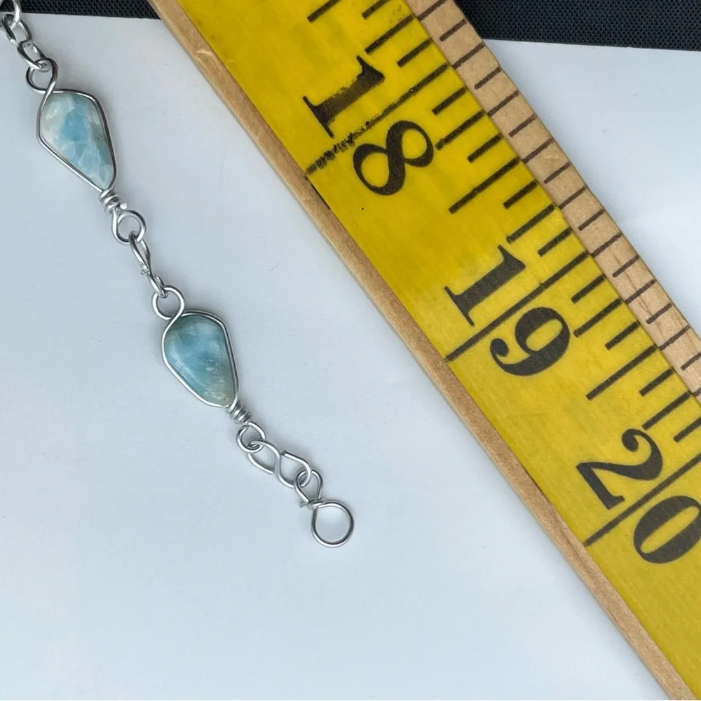 Genuine Larimar Necklace & Bracelet Set – Fine Caribbean Gemstone Jewelry